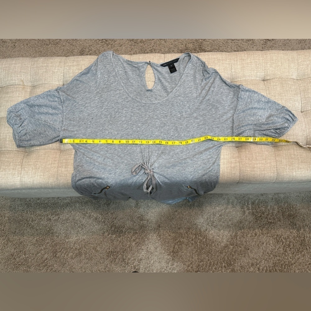 Marc by Marc Jacobs Women’s Medium Short Sleeve Bow Tie Mini Dress - Gray EUC - Picture 2 of 9